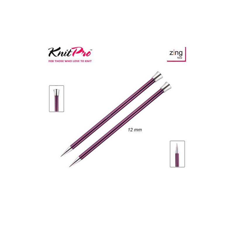 AGUJA TRICOTAR 47339 METAL ZING 12mm (Par)        