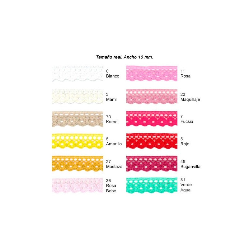 ENCAJE NYLON PUNTILLA 7117 (Metros)               