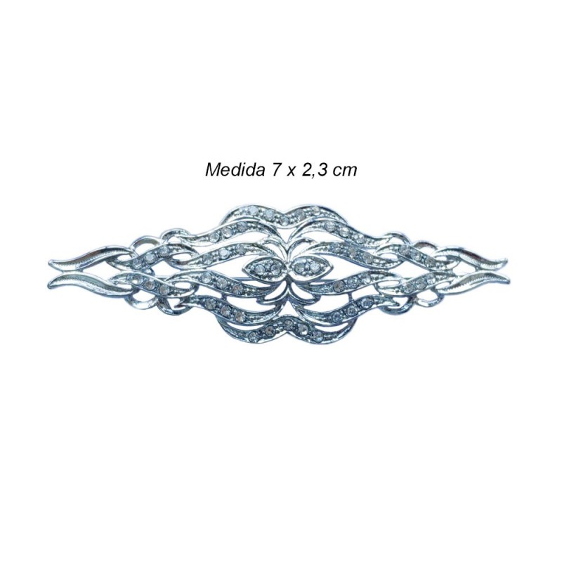 Broche Mantilla baño rodio | Envíos 24h | Mercys                      