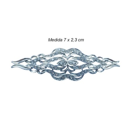 Broche Mantilla baño rodio | Envíos 24h | Mercys                      