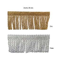 Fleco metalizado en tono dorado y plata | Envíos 24h | Mercys         