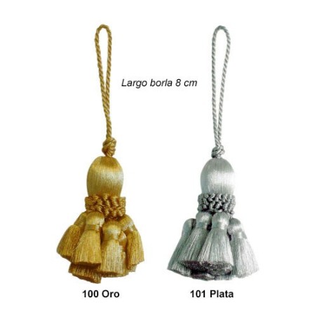BORLA METALIZADA 50304 (Unidad) 8cm               