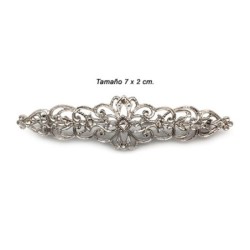 Broche baño al rodio para mantilla semana santa | Envíos 24h | Mercys 
