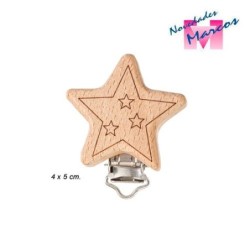 PINZA CHUPETERO FR2064 MADERA (Unidad) ESTRELLA   