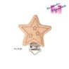 PINZA CHUPETERO FR2064 MADERA (Unidad) ESTRELLA   