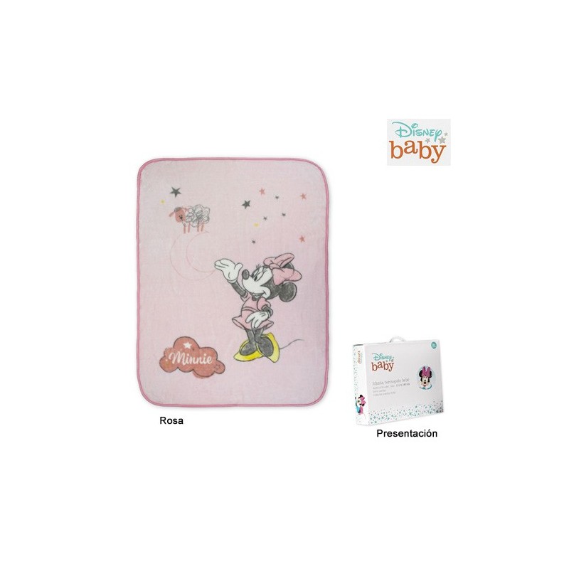 MANTA TERCIOPELO BEBE 5556 (Unidad)MINNIE         