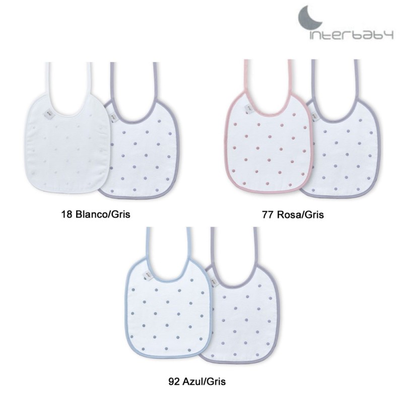 Pack baberos para bebés lunares - Mercys                              