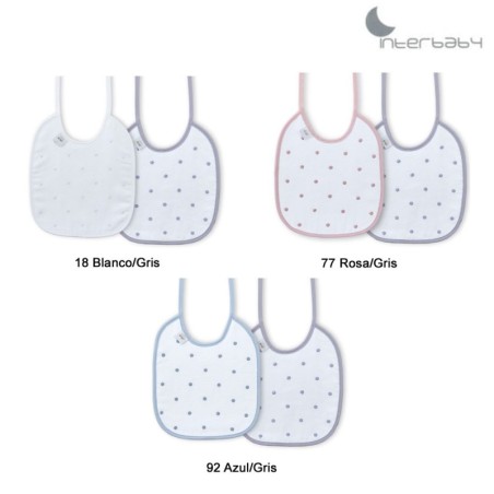 Pack baberos para bebés lunares - Mercys                              