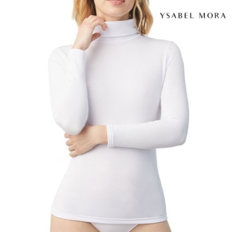 Camiseta manga larga mujer Isabel Mora cuello de cisne                