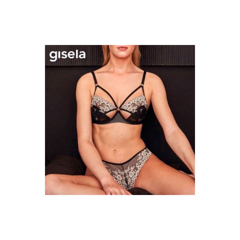 Conjunto braga brasileña y sujetador Gisela                           