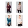 Camiseta mujer cuello cuadrado puños blonda encaje                    