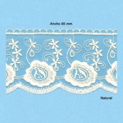 BORDADO TUL 8TB0234 (Pza 9 metros) 85mm           